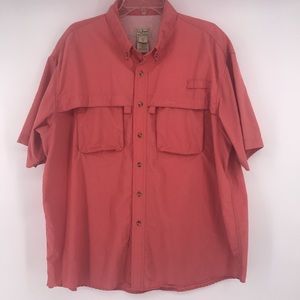L.L. Bean Tropicwear Shirt- Chili color Men XL Reg
